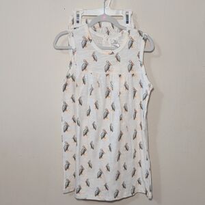 Velvet Fawn Pelican Dress with Bloomers White 100% Cotton Summer Girls Size 7